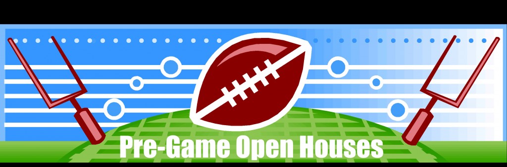 Football Banner Pre-Game Open House Football Banner